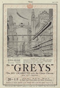 Publicité pour les cigarettes Greys