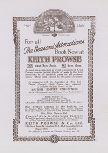 Publicité pour Keith Prowse - English School