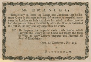 Publicité pour M. Emanuel - English School