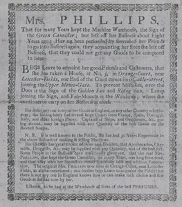 Publicité pour Mme Phillips - English School