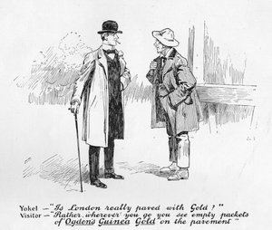 Publicité pour les cigarettes Ogdens Guinea Gold, tirée de The Graphic, 19 juillet 1902
