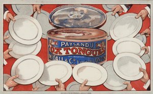 Publicité pour les langues de bœuf Paysandu - English School