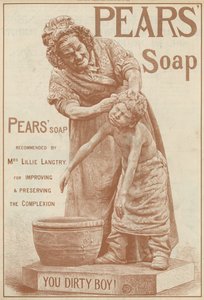 Publicité pour le savon Pears