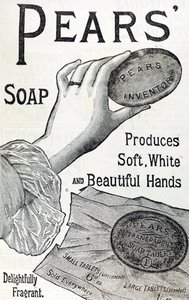 Publicité pour le savon Pears. 1887. Gravure - English School