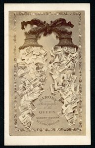Publicité pour Sarony, photographe de la reine, Scarborough, Yorkshire