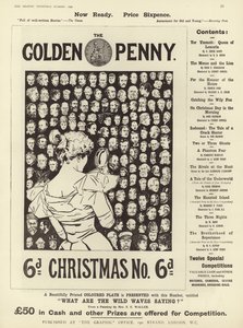 Publicité pour le numéro de Noël de The Golden Penny