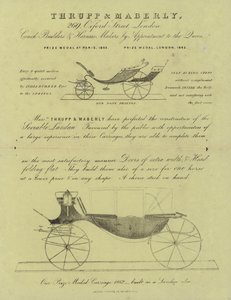 Publicité pour les carrossiers et fabricants de harnais Thrupp & Maberley - English School