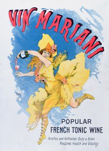 Publicité pour Vin Mariani dans le magazine Théâtre, 1901 - English School