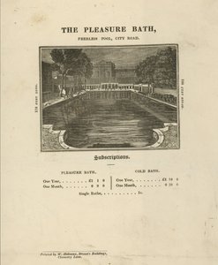 Publicité pour les bains de plaisir - English School