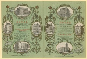 Publicité pour la Royal Insurance Company - English School