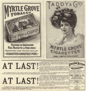 Publicité du numéro de Noël de The Graphic 1896 - English School