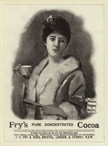 Publicité, cacao Fry