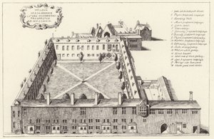 Vue aérienne du Gresham College dans la ville de Londres