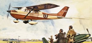 Avion volant dans la Coupe du Roi, commencée en 1922 - English School