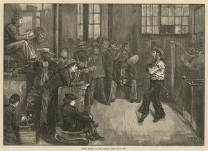 Après le dîner à la Maison des Marins, East End, Londres - English School