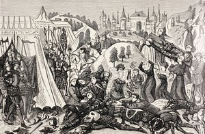 Après la bataille de Hastings, vers 1880 - English School