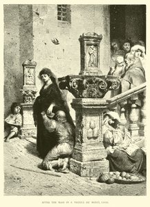 Après la messe à S Trinita de Monti, Rome