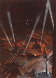 Raid aérien sur Londres pendant le Blitz, Seconde Guerre mondiale - English School