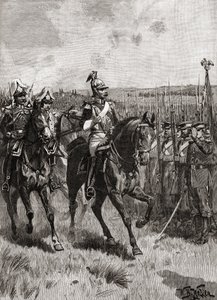 Alexandre II de Russie passant en revue son armée à Sébastopol pendant la guerre de Crimée - English School