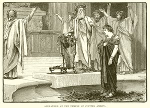 Alexandre au temple de Jupiter Ammon - English School