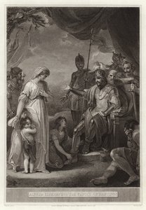 Alfred libérant la famille de Hastings - English School
