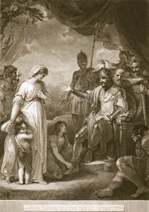 Alfred libérant la famille de Hastings, illustration de L