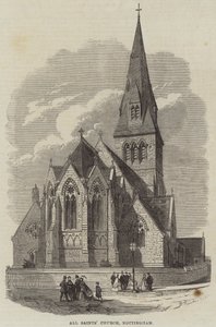 Église de Tous les Saints, Nottingham (gravure) - English School
