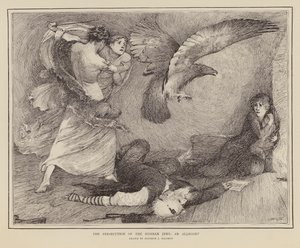 Allégorie montrant la persécution des Juifs russes