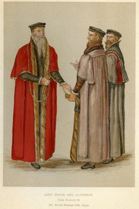 Un maire et des échevins élisabéthains, illustration de 