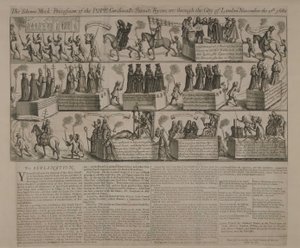 Une procession anti-catholique, 1680 - English School