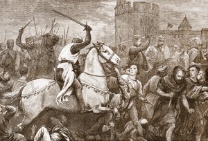 Une croisade papale précoce contre les Vaudois, illustration de 