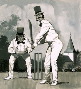 Un joueur de cricket victorien - English School