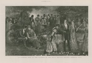 Fête du soir aux jardins de la Société royale de botanique - English School