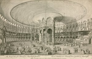Vue intérieure de la Rotonde dans les jardins de Ranelagh, Londres