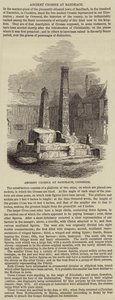Ancienne croix à Sandbach (gravure) - English School