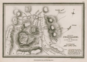 Jérusalem antique; avec le pays de Moriah