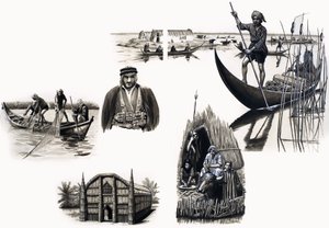 Peuples anciens du monde : Hommes des îles faites maison - English School