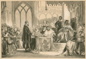 Andrew Melville devant le roi et le conseil privé - English School