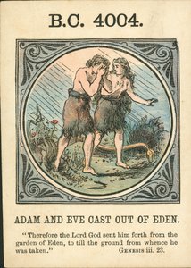 Anno Mundi : BC 4004, Adam et Eve chassés de l