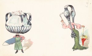 Ustensiles de cuisine anthropomorphes - English School