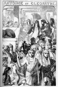Antoine et Cléopâtre - Illustration dans « Œuvres complètes de William Shakespeare » 1866 - Les illustrations et la forme générale de cette édition sont empruntées à Cassell