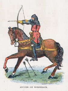 Archer à cheval - English School