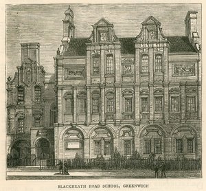 Architecture du London School Board : Blackheath Road School, Greenwich, Londres - English School