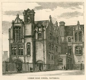 Architecture du London School Board : Gideon Road School, Battersea, Londres - English School