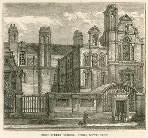 Architecture du London School Board : High Street School, Stoke Newington, Londres - English School