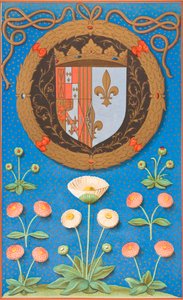 Armes et emblème de Marguerite de Navarre, 1878 - English School