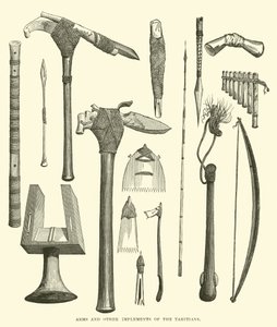Armes et autres outils des Tahitiens - English School