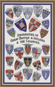 Armoiries des universités de Grande-Bretagne, d