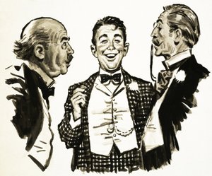 Arnold Bennett : une scène de The Card - English School