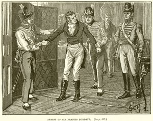 Arrestation de Sir Francis Burdett - English School